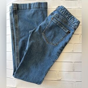 Free People Blue Denim Flare Jeans